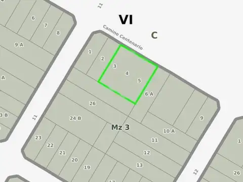 Terreno en Venta 30  mts Frente