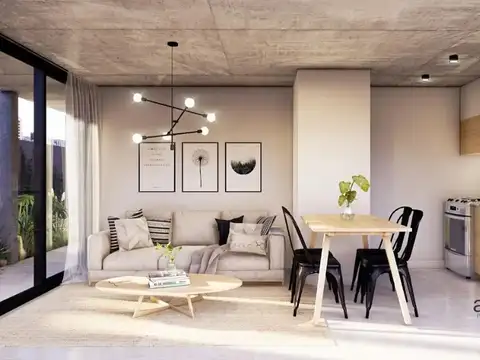 Departamento 2 ambientes con 1 baño