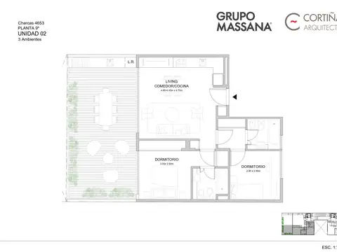 Charcas 4600, Piso 9