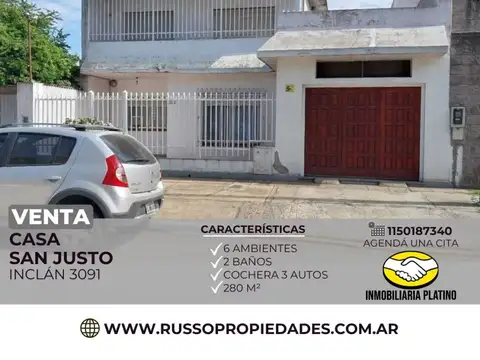 Venta Casa 6 Ambientes San Justo