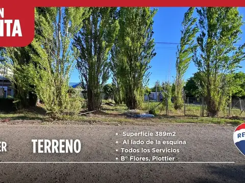 EN VENTA Terreno 389m2 Cerca del Centro Plottier