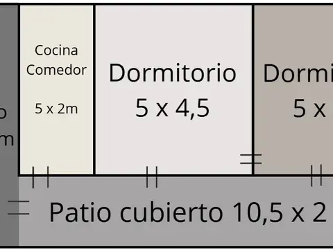 Depto Tipo Casa en Venta de 3 ambientes
