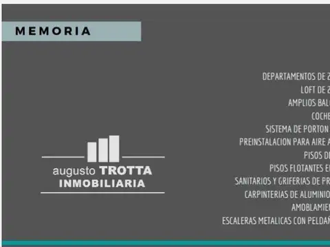 Departamento en Venta de 3 ambientes