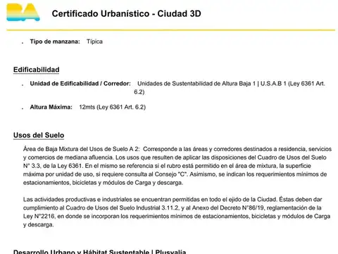 Terreno en Venta en Boedo, USD 175.000