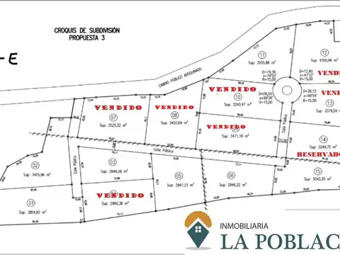 Terreno en Venta de 3000,0 m2