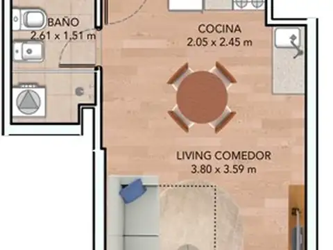 Departamento en Venta en La Blanqueada , USD 80.900