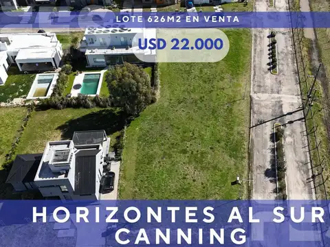 VENTA LOTE EN USD 22.000 HORIZONTES AL SUR OPORTUNIDAD