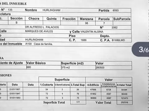 Terreno en Venta 43  mts Fondo
