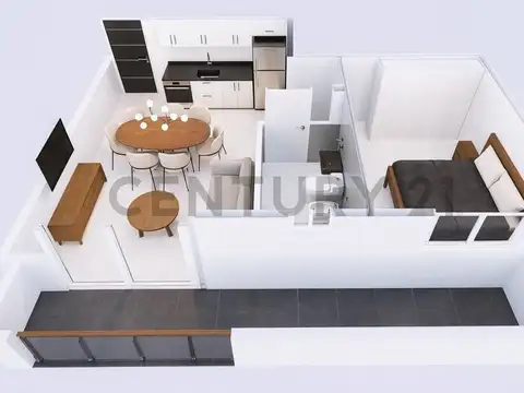 Departamento en Venta de 1 dormitorio