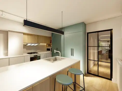 Departamento en Plaza Mitre reciclado