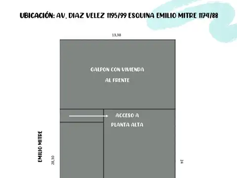 Venta en block de local en esquina, galpón y dos viviendas, Lomas del Mirador.