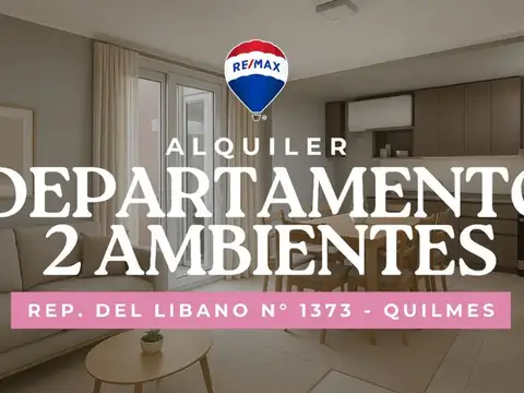 ALQUILER DEPARTAMENTO 2 AMBIENTES QUILMES OESTE