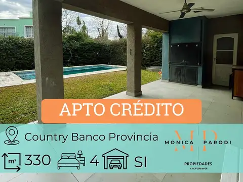 Casa en venta en Country Banco Provincia – Moreno