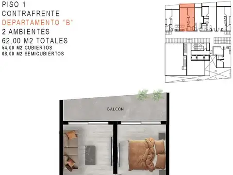 Venta Departamento 2 Ambientes Full Amenities Boedo