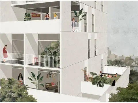 Departamento 2 ambientes con 1 baño