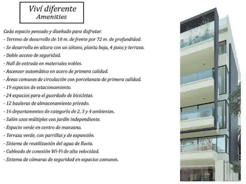 Departamento en Venta de 3 ambientes