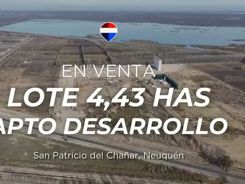 LOTE 4.43 HAS EN VENTA EN CHAÑAR