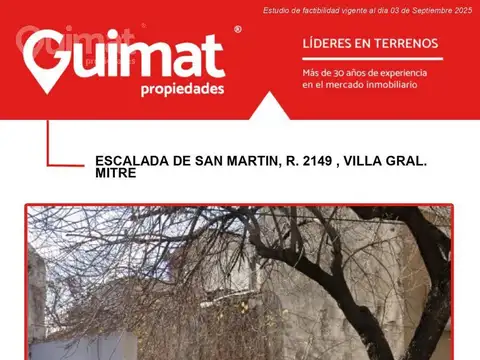 REMEDIOS DE ESCALADA DE SAN MARTIN  al 2100