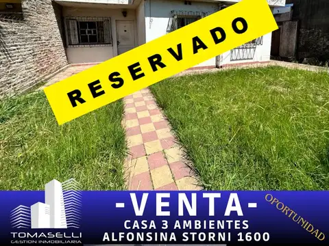 VENTA - CASA 3 AMBIENTES - VILLA CELINA