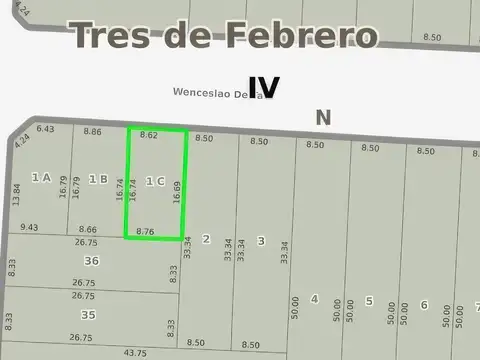 Terreno en Venta en Caseros, USD 115.000