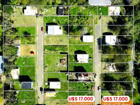 Terreno en Venta 10,50  mts Frente