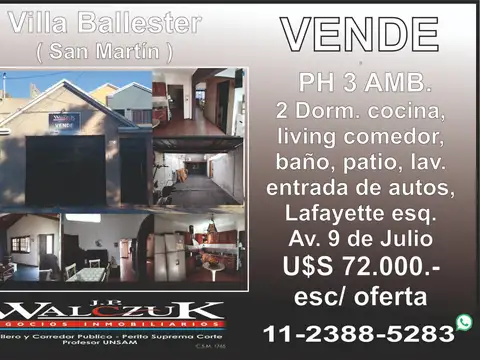 CASA ( PH) 3 AMBIENTES