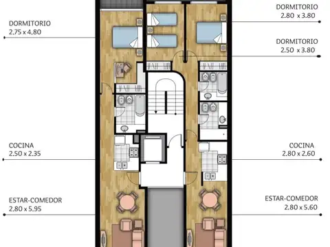 Departamento en Venta con 1 cocheras