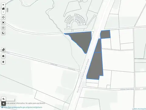 Colectora Ruta 14, entrada a termas Guaychu