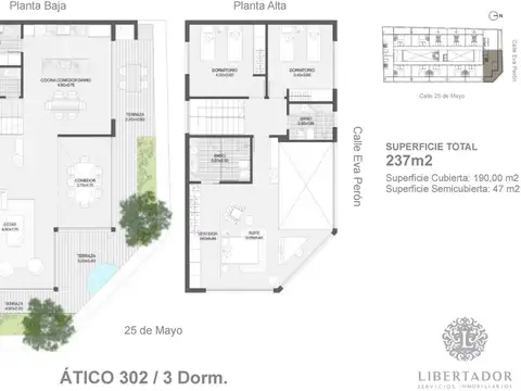 25 de Mayo al 2600 - DUPLEX ÁTICO  302