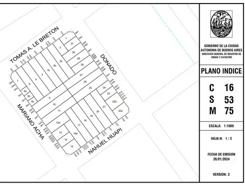 Terreno en Venta en Villa Urquiza, USD 365.000