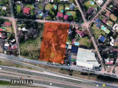 FRACCIÓN 8400 m2 Frente Colectora ACCESO OESTE Salida a 2 Calles - Barrio Parque Leloir