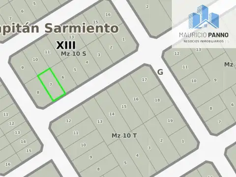 Terreno en Venta en Capitan Sarmiento, USD 15.000