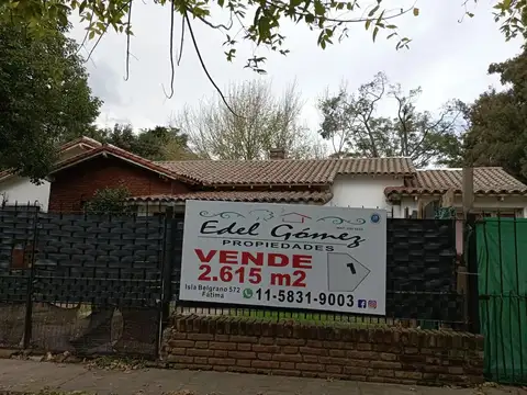Venta de Casa en Fatima 2620 m2 salida a ambas calles