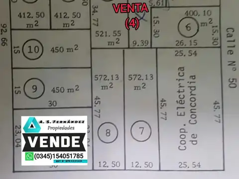 Terreno en Venta de 435,0 m2