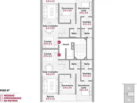 Departamento en Venta de 3 ambientes