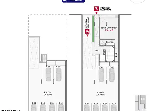 Departamento en Venta de 2 dormitorios