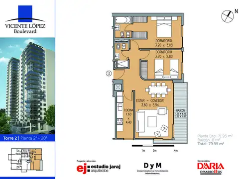 Departamento en Venta de 2 dormitorios