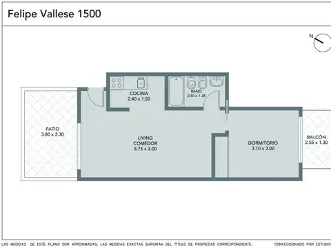 Departamento en Venta de Monoambiente