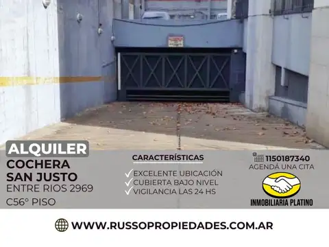 Alquiler Cochera Las Torres San Justo