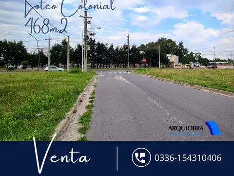 Venta en Block o Separados Excelente lote. Loteo Colonial