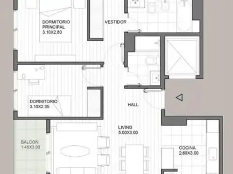 Departamento en Venta de 2 dormitorios