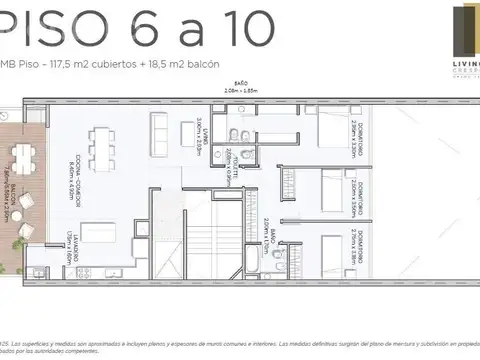 Departamento en Venta de 4 ambientes