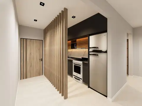 Departamento 2 ambientes con 1 baño