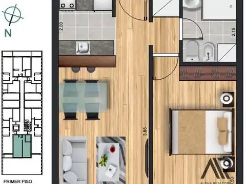 Departamento en Venta al Norte