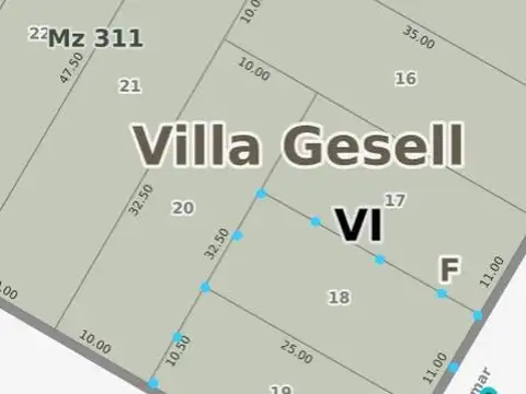 Terreno en Venta de 275,0 m2