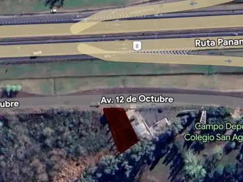 Estructura de galpón en alquiler Av. 12 de octubre