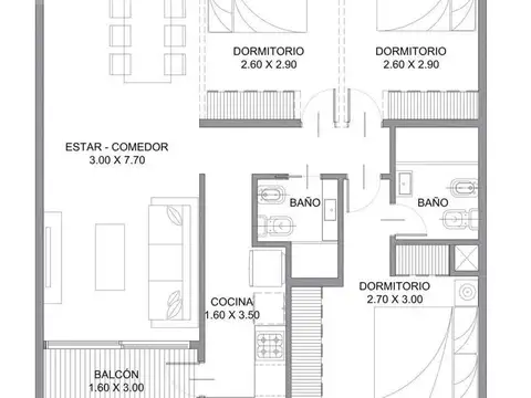 VENTA Departamento desde pozo. Etapa CERO