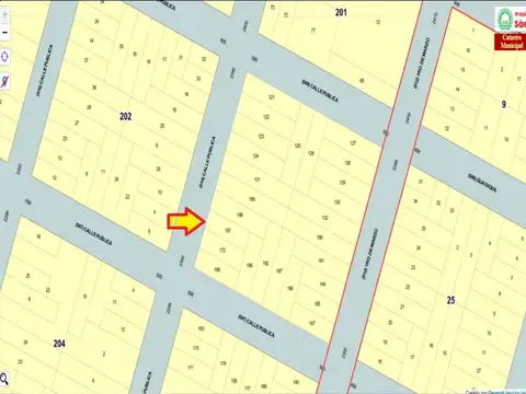 Terreno en Venta 10  mts Frente