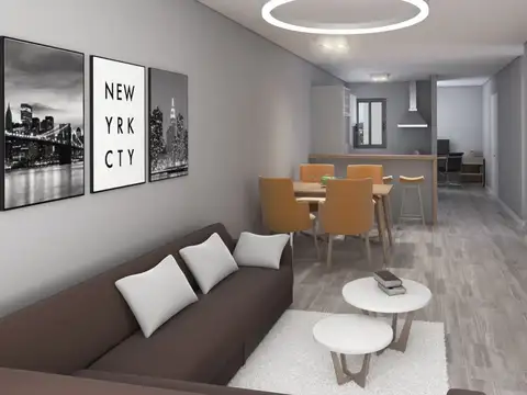 Departamento 3 ambientes con 2 baños