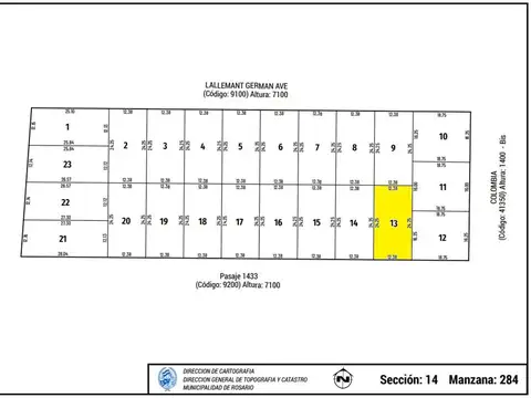 Terreno en Venta en Empalme Graneros, USD 21.000